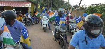 Huge response to Rozgar Yatra at Canacona