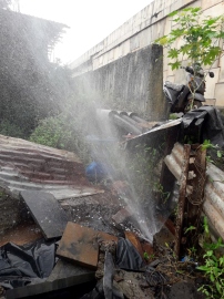 Main water pipeline damaged at Merces