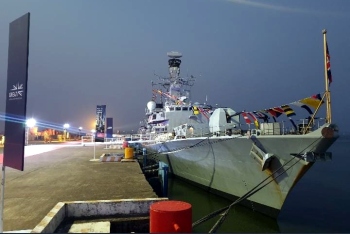 HMS Richmond comes calling at Goa port