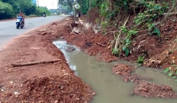 Concerns raised over sewage water in open