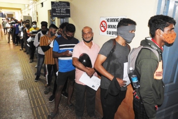 Mad rush at designated police station centres to submit forms for IRB posts