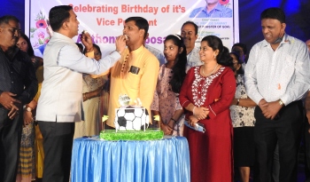 CM takes Barbosa’s b’day platform to woo minority community in Curtorim