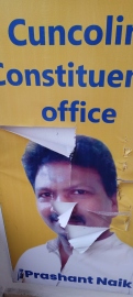 Miscreants trespass AAP’s Cuncolim office, vandalise posters; plaint filed