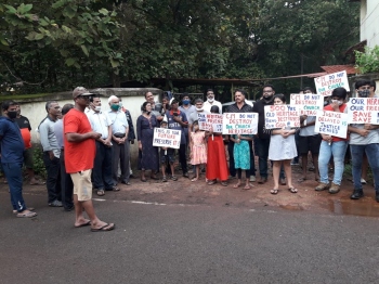 Chimbel locals protest against move to cut trees for project