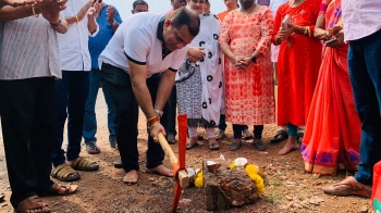 MLA launches road works in Porvorim