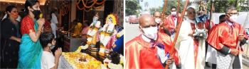Commercial capital, adjoining Navelim wear festive look
