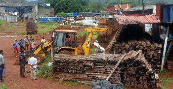 3 illegal scrapyards demolished in Colvale
