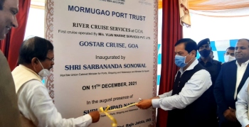 Sonowal inaugurates River Cruise Service at Mormugao Port Trust