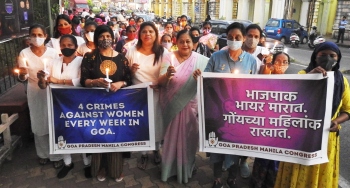 Rising crimes against women: Candlelight procession held