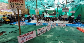 Satyagrahis react cautiously to Old Goa panchayat action
