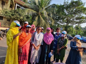 TMC’s Rajya Sabha MP Sushmita embarks on campaign in Fatorda