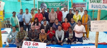 Navelim locals fast, pray on 35th day of satyagraha