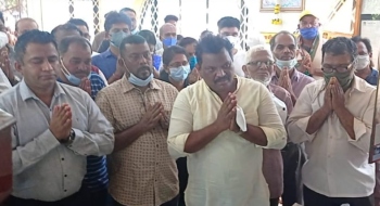 Minister Lobo lands another jab at BJP, launches Congman’s campaign in Saligao