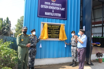 Oxygen plant opened at Naval Hospital INHS Jeevanti