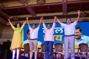 AAP means biz, declares Palyekar as its CM face