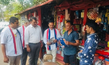 Lobo joins Goa Forward Mayem candidate for Chorao campaign