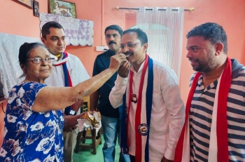 Mayem youth flock in large numbers for Goa Forward’s door-to-door campaign