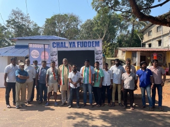 Congress-GFP poll campaign vehicle launched in Mandrem