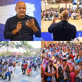 Sisodia unveils AAP's progress manifesto