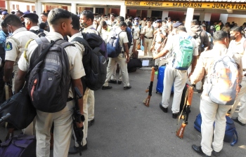 Goa police teams leave for poll-bound UP