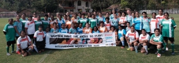 Karuna Football Foundation hosts matches on Women's Day