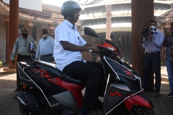 Cortalim MLA takes a ride to Assembly