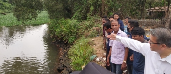 Aldona MLA on mission to clear weeds in Tar River before rains