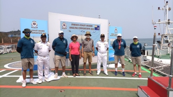 Coast Guard team sets sail from Goa to Mumbai