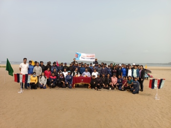 NCC Girl Cadets conduct beach cleaning drive
