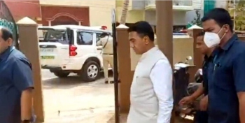 Sawant visits RSS office in Belagavi