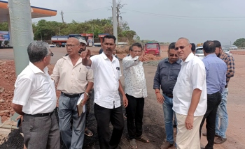 MLA holds joint inspection of highway at Cortalim