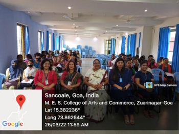 Lecture on careers in psychology at MES