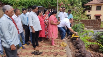 Ex-MLA launches devpt works in Aldona, draws ire of Ferreira