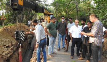 Contractor laying pipeline for treated sewage water in Benaulim told to stop work, reply to p’yat order