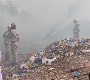 Firemen hurt over blame game as they brave it out to douse fire