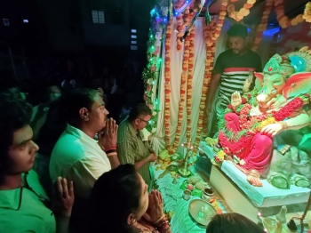 Rare Ganesh Visarjan held at Vasco