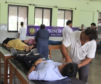 Don Bosco College holds blood donation camp