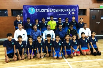 Sports Minister inaugurates Summer badminton camp in Navelim