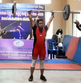 Firefighter wins bronze at PAN India Games