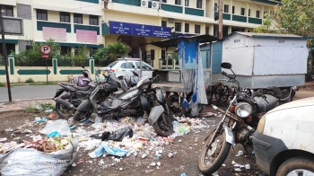 3 days after inspection, waste dump continues at Margao old bus stand
