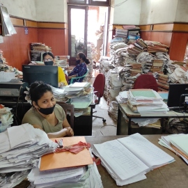 MMC’s cup of woes: Files spill over for want of space, ceiling gives way