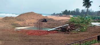 Pre-monsoon rains play spoilsport as work on Agonda cyclone tower stalled