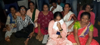 Truck runs over sr citizen at Chimbel, locals block road