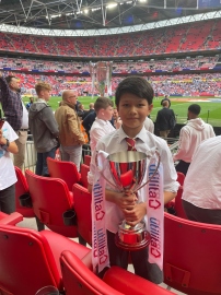 Leo revels in Wembley success