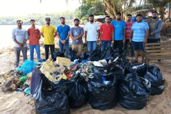 Cleanliness drive at Kharewado beach