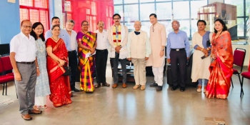 MES felicitates staff on Golden Jubilee