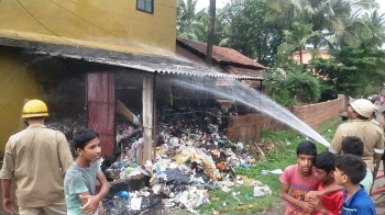 Firemen douse fire at Aquem-Baixo p’yat waste shed