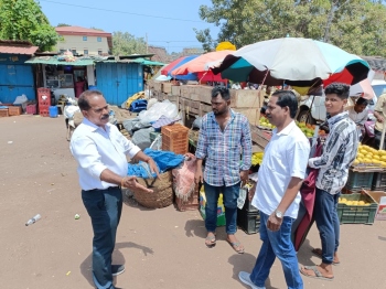 Anti-encroachment drive carried out at Vasco mkt