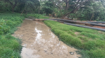 Corp struggles to plug discharge of sewage water into river Sal