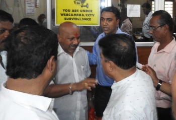 Supporters of former Dy CM, Quepem MLA spar before Sawant intervenes